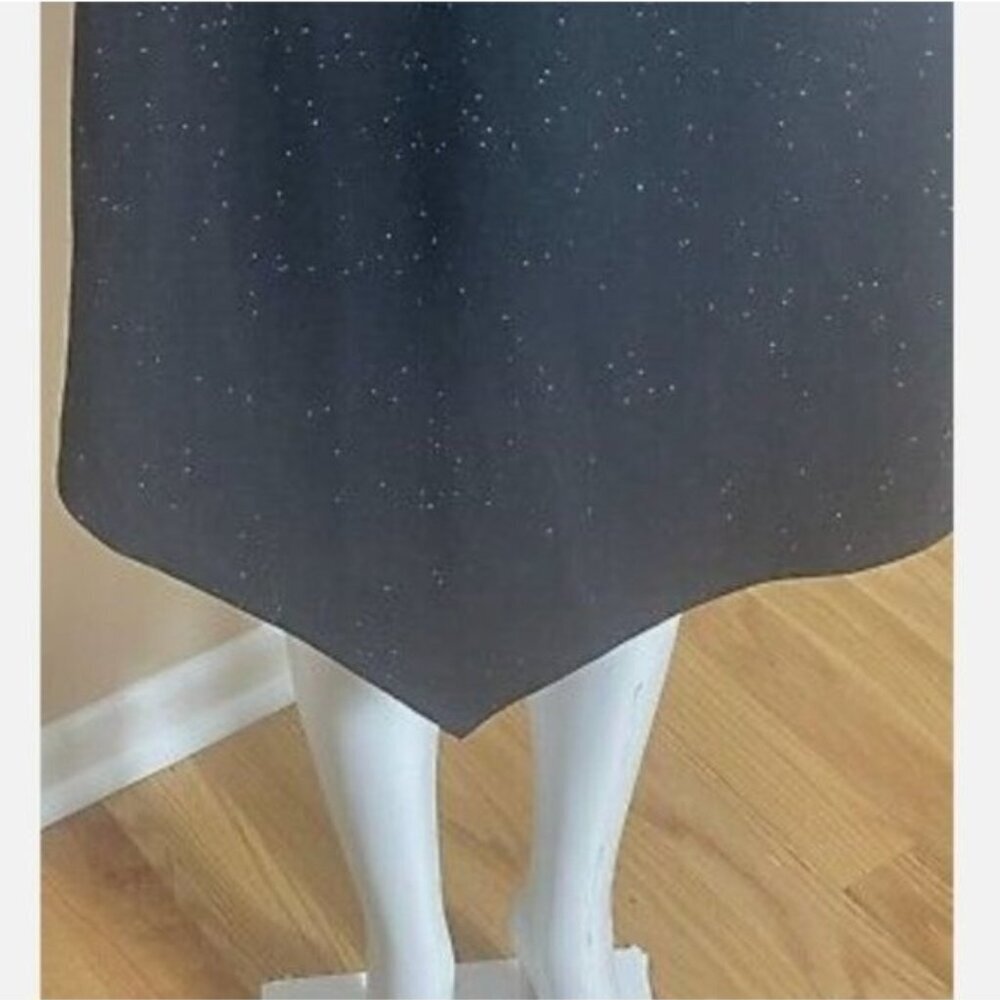 NWOT White House Black Market Asymmetrical Hem Stretch Shimmer Dress - Picture 5 of 9